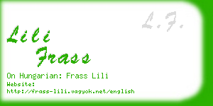 lili frass business card